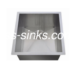 OEM Undermount Stainless Steel Kitchen Sink 14-1/2*17' اندازه داخلی یک کاسه با نردبان