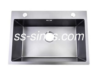 پولش پایان Topmount سینک آشپزخانه با 1 کاسه OEM ابعاد بیرونی شامل