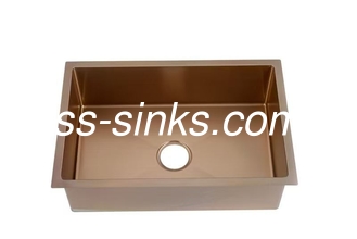 کابینت برنزی زیرپوش استیل آشپزخانه سینک با اندازه داخلی OEM