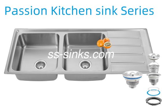 1200 × 500 میلی متر گوشه ای فولاد ضد زنگ آشپزخانه سینک دریچه عقب قرار دادن برای آشپزخانه رستوران خود را