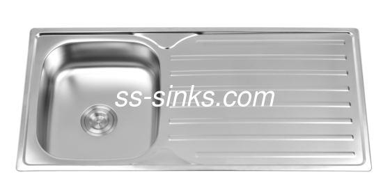 OEM اندازه بالا نصب آشپزخانه سینک واحد کاسه با مخزن کمترین کابینت اندازه 33 اینچ