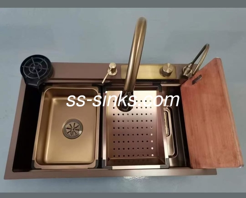 SS304 شبکه محافظ بالای کنتر رولینگ سیاه دست ساز آشپزخانه