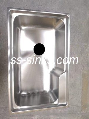 OEM Topmount آشپزخانه سینک با محل تخلیه عقب و حوضچه های دوگانه در اندازه OEM