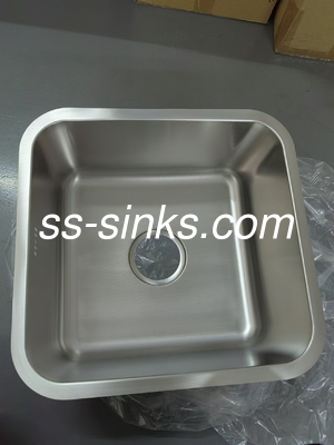 41*41cm مربع فولاد ضد زنگ واحد کاسه سینک زیرپوش