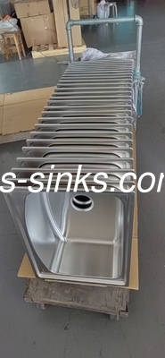 24 * 18 اینچ مدرن Topmount سینک آشپزخانه ابعاد بیرونی OEM با سبک مدرن