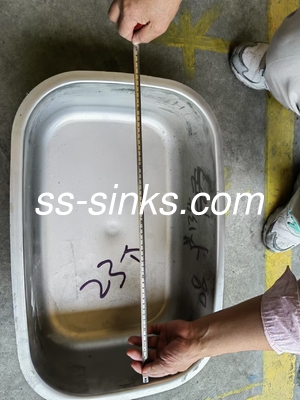 کابینت زیرپوشیده استیل آشپزخانه سینک 220mm عمق برای تامین کنندگان سینک و عمق محصول 220mm