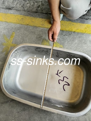 کابینت زیرپوشیده استیل آشپزخانه سینک 220mm عمق برای تامین کنندگان سینک و عمق محصول 220mm