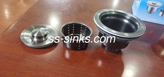 سری 304 فولاد ضد زنگ دست ساز سینک دو قاشق نصب بالا برای آشپزخانه