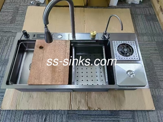 سینک حمام صاف برای حمام های کوچک شکل قوری مستطیل