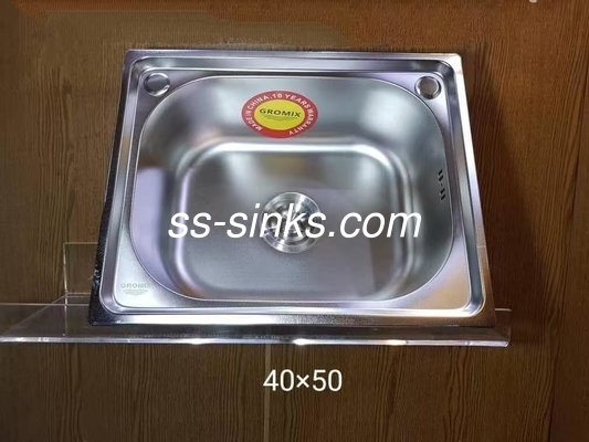 Topmount آشپزخانه سینک واحد کاسه با تخت تخلیه 30 X 17 اینچ یک یا دو سوراخ برای آشپزخانه سینک با تخت تخلیه