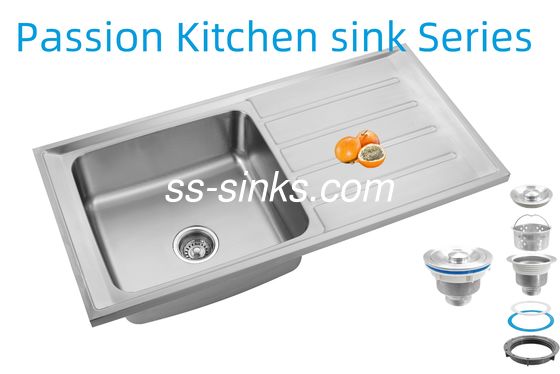 سینک آشپزخانه مدرن با تخت تخلیه برای آشپزخانه های مدرن