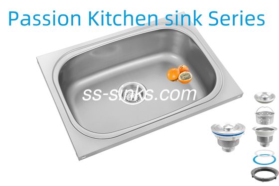 سینک آشپزخانه زاویه ای مدرن فولاد ضد زنگ ترکیب کامل سبک و عملکرد با تجهیزات نصب شامل
