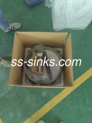 OEM رنگ 3mm فولاد ضد زنگ 304 حوضچه گرد برای حمام با شیر