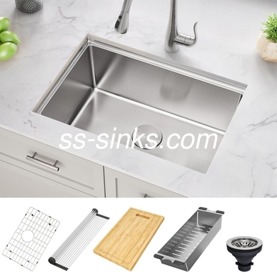 ظرف آشپزخانه مستطیل بالا در پایان برش شده برای 33 اینچ حداقل اندازه کابینت و کاسه های مستطیل