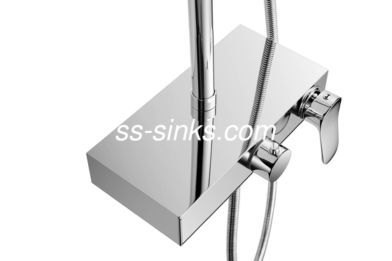 ست دوش استیل ضد زنگ PSON حمام برس دار