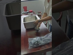 41*41cm مربع فولاد ضد زنگ واحد کاسه سینک زیرپوش