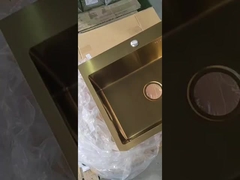 سینک طلای فولادی سینک تک دوگانه چین تامین کننده